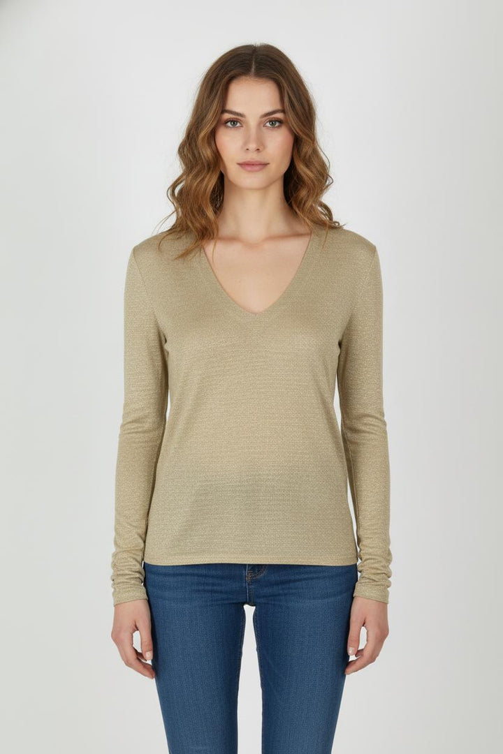 Top Manches Longues Or - Taille S/36 de la marque Kookai | PARAD106798 - Vendu par Paradigme - Image 1