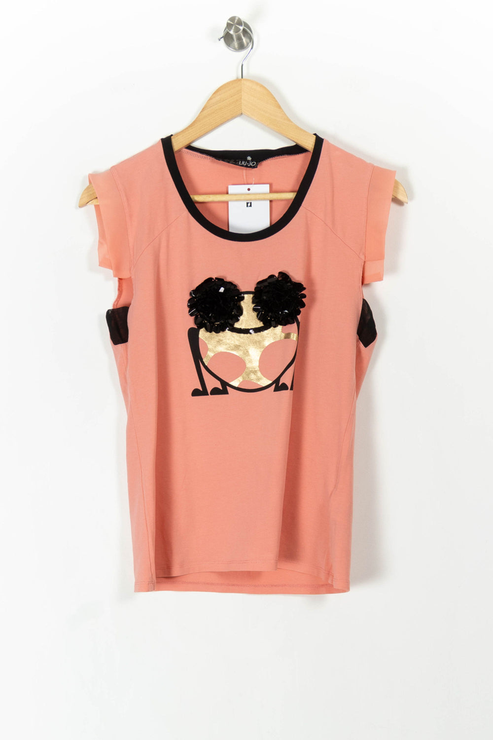 Tee-shirt Orange et Noir - Taille XL/42 de la marque Liu Jo | PARAD106801 - Vendu par Paradigme - Image 2
