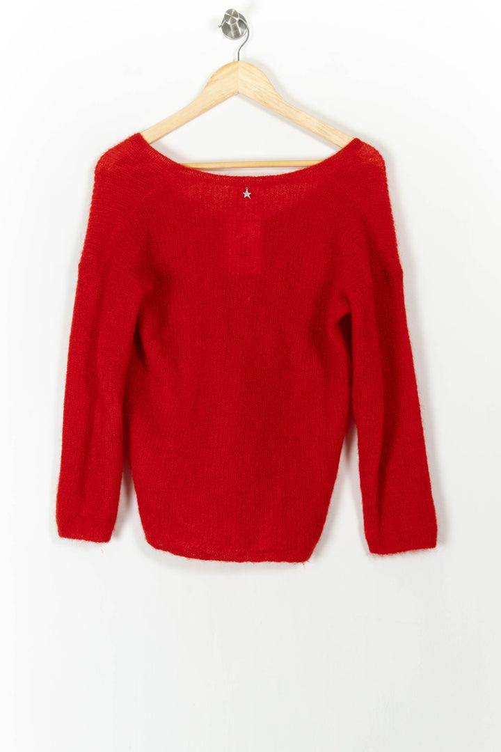 Pull Rouge - Taille S/36 de la marque Sud express | PARAD106804 - Vendu par Paradigme - Image 4