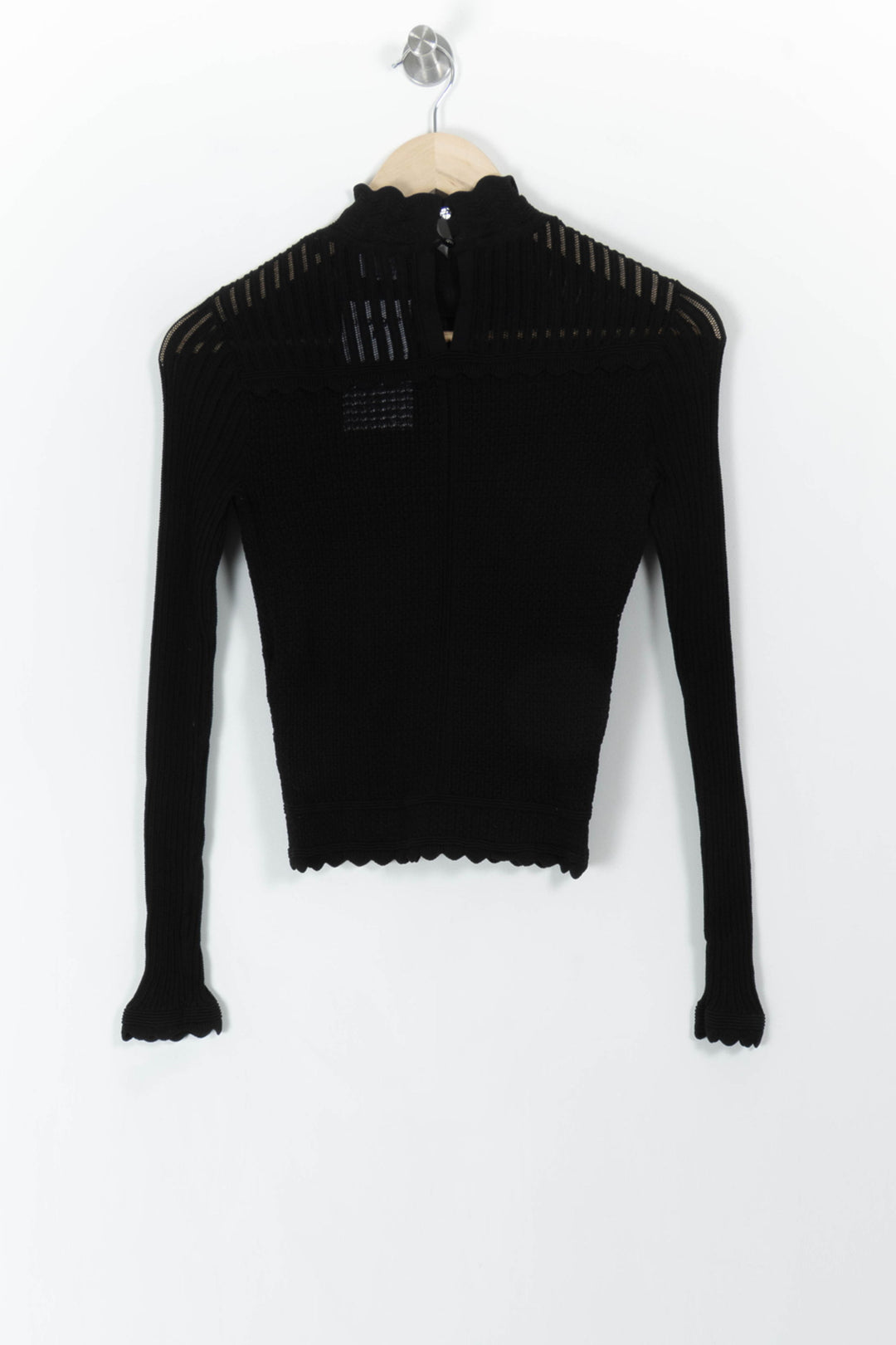 Pull Noir - Taille S/36 de la marque The Kooples | PARAD106812 - Vendu par Paradigme - Image 4