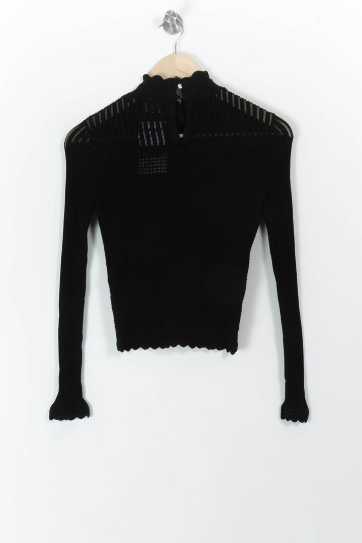 Pull Noir - Taille S/36 de la marque The Kooples | PARAD106812 - Vendu par Paradigme - Image 4