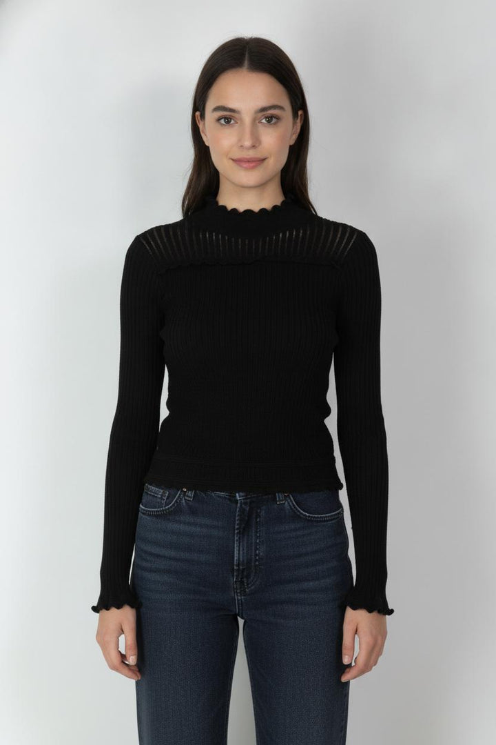 Pull Noir - Taille S/36 de la marque The Kooples | PARAD106812 - Vendu par Paradigme - Image 1