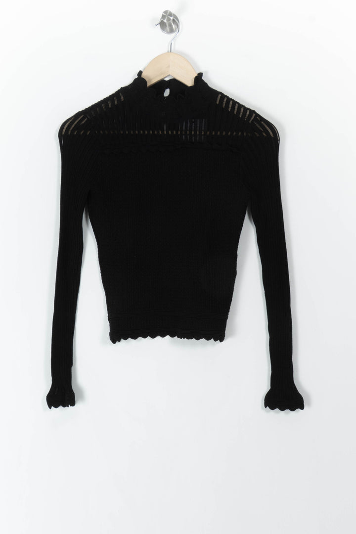 Pull Noir - Taille S/36 de la marque The Kooples | PARAD106812 - Vendu par Paradigme - Image 2