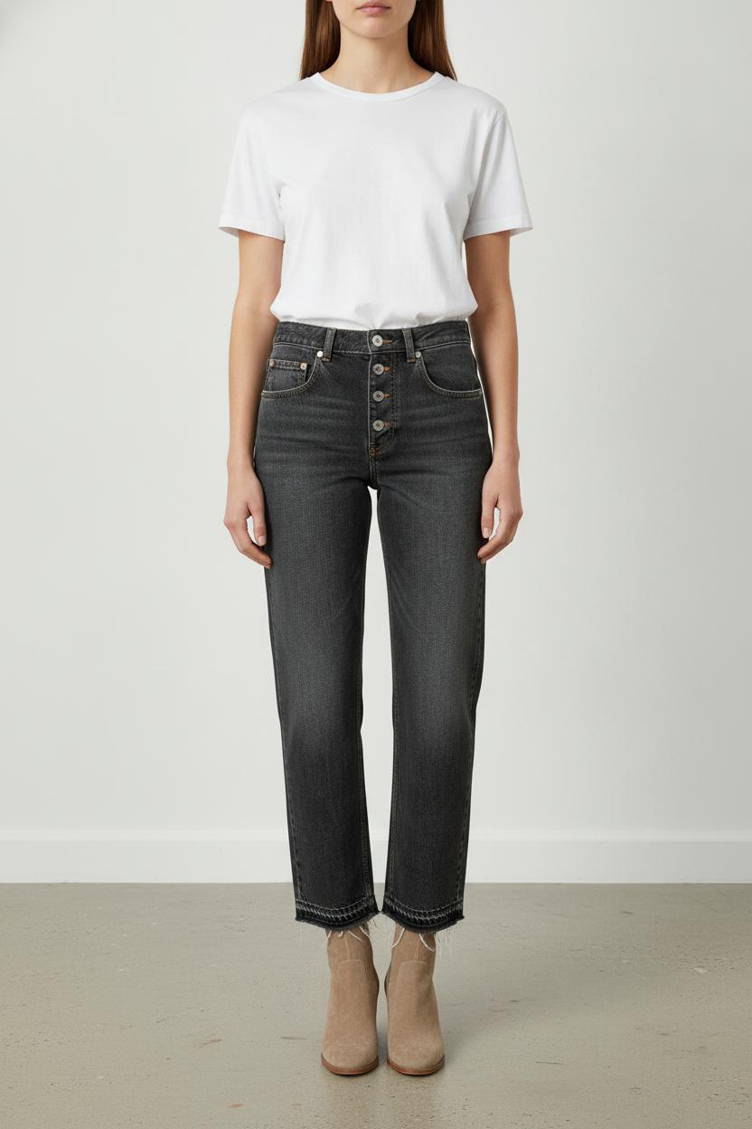 Jean Droit Gris - Taille XS/34 de la marque Isabel Marant étoile | PARAD106813 - Vendu par Paradigme - Image 1