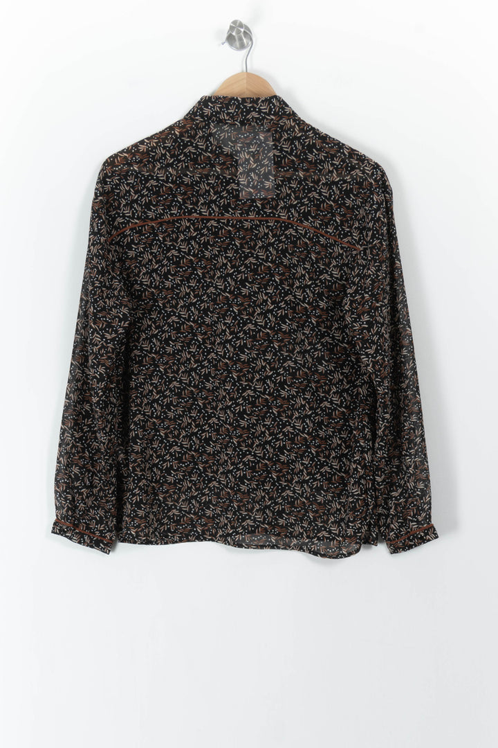 Chemise Marron et Noire - Taille L/40 de la marque Garance Paris | PARAD106818 - Vendu par Paradigme - Image 4