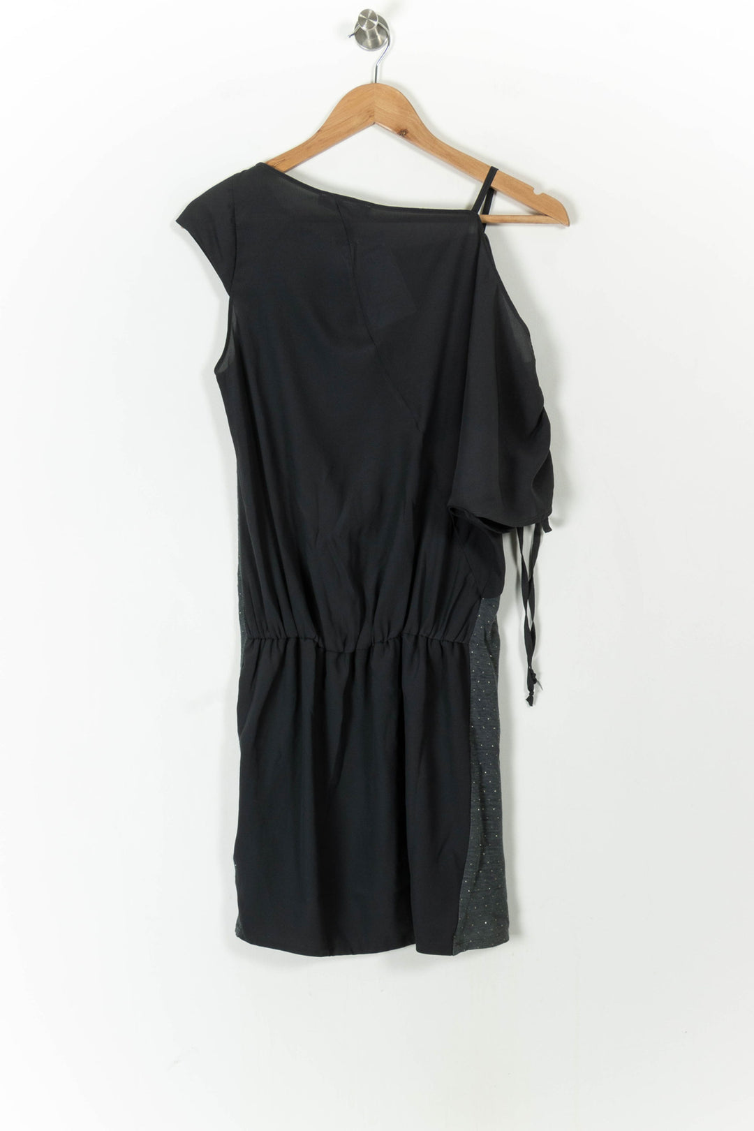 Robe Asymétrique Noire et Grise - Taille L/40 de la marque Liu Jo | PARAD106820 - Vendu par Paradigme - Image 4