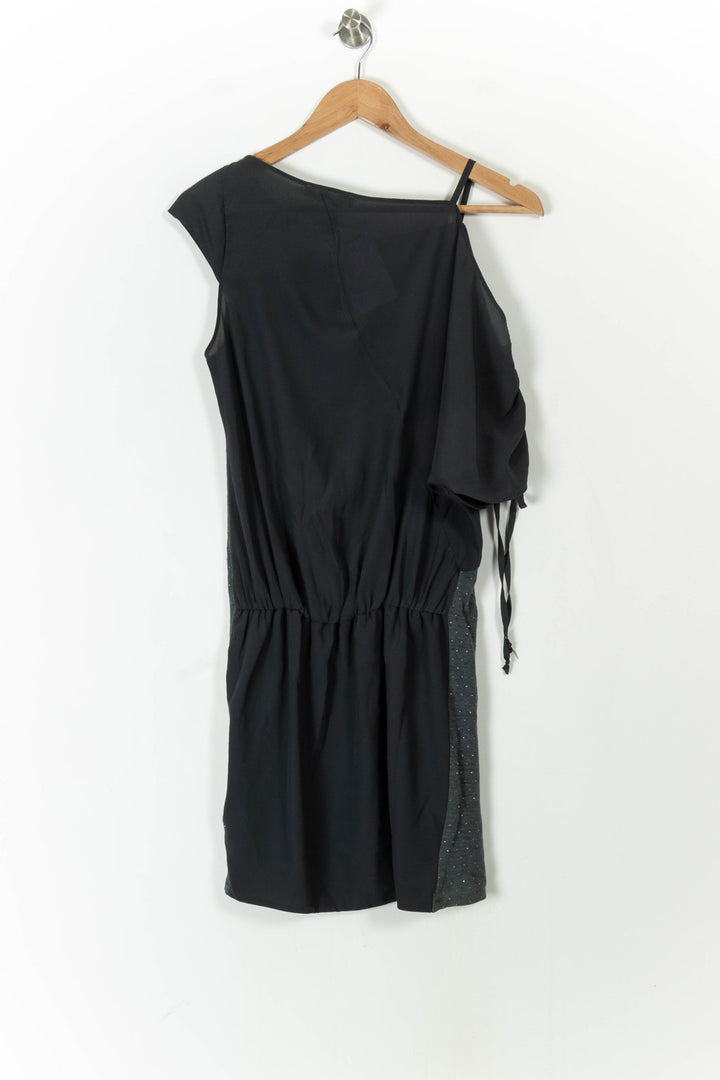 Robe Asymétrique Noire et Grise - Taille L/40 de la marque Liu Jo | PARAD106820 - Vendu par Paradigme - Image 4