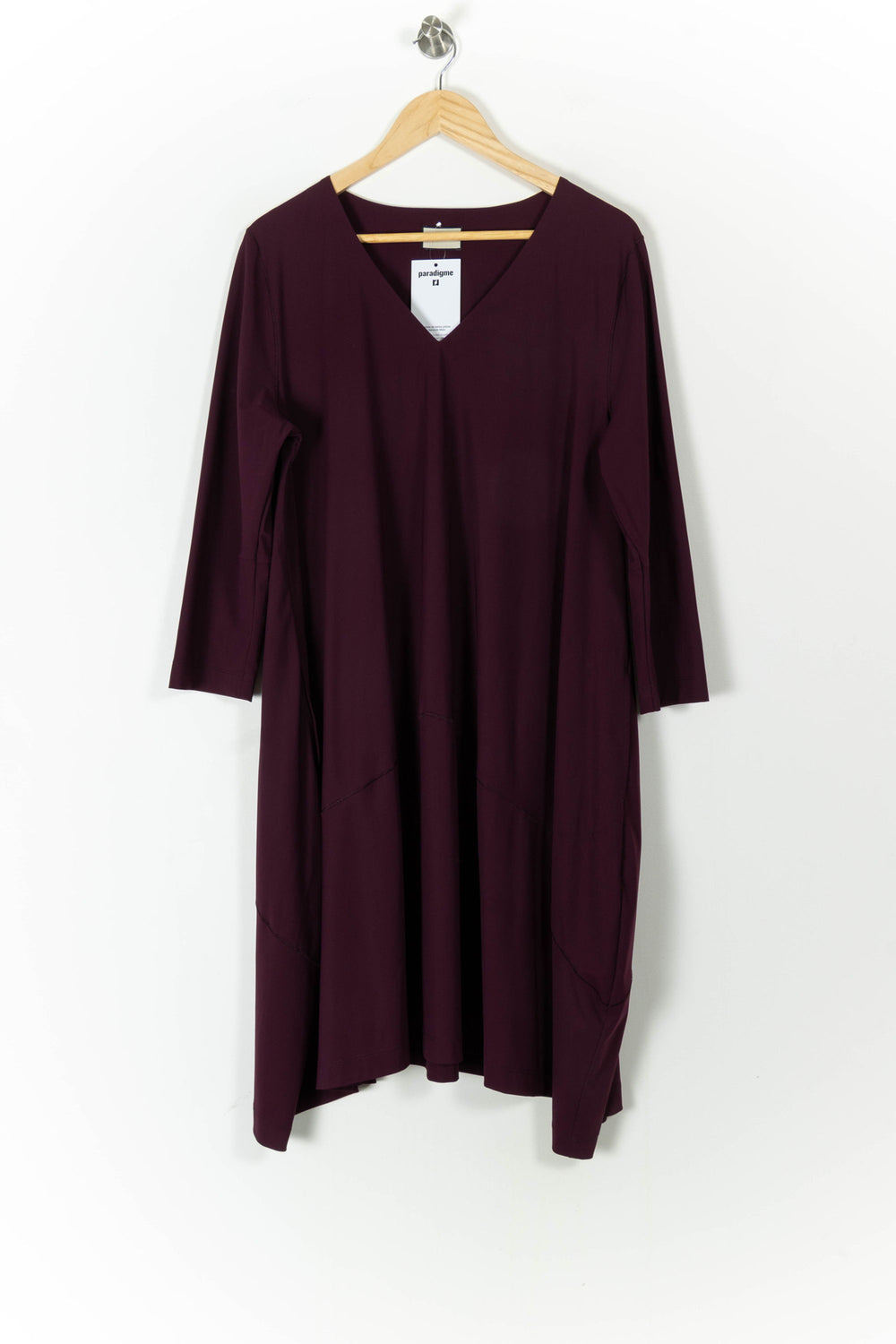 Robe Droite Bordeaux - Taille XXXL/46 de la marque Indies | PARAD106821 - Vendu par Paradigme - Image 2