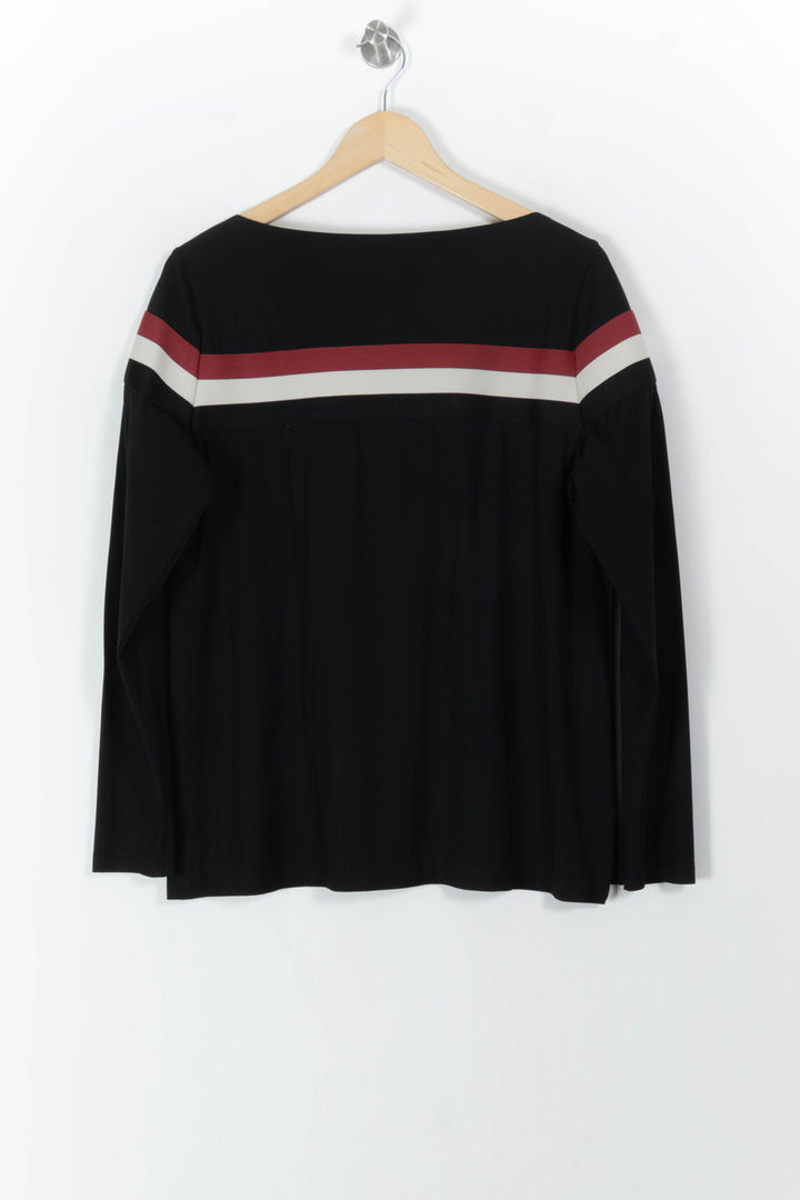 Tee-shirt à Manches Longues Noir et Rouge - Taille XXXL/46 de la marque Indies | PARAD106825 - Vendu par Paradigme - Image 4
