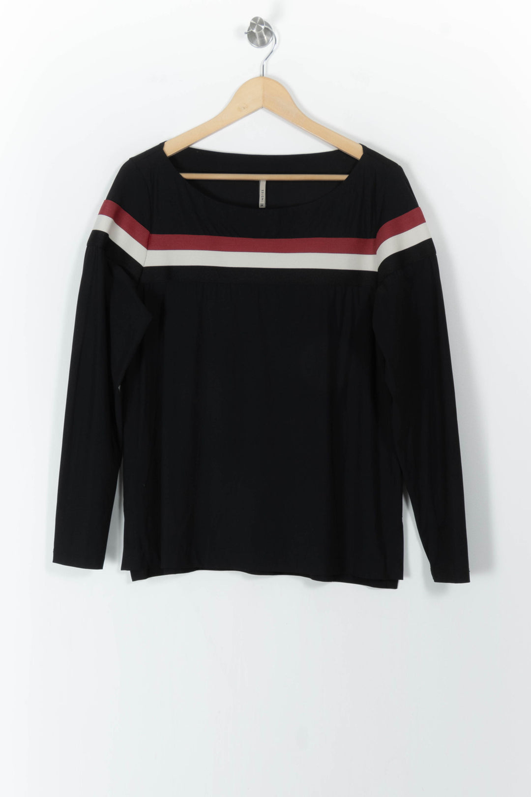 Tee-shirt à Manches Longues Noir et Rouge - Taille XXXL/46 de la marque Indies | PARAD106825 - Vendu par Paradigme - Image 2