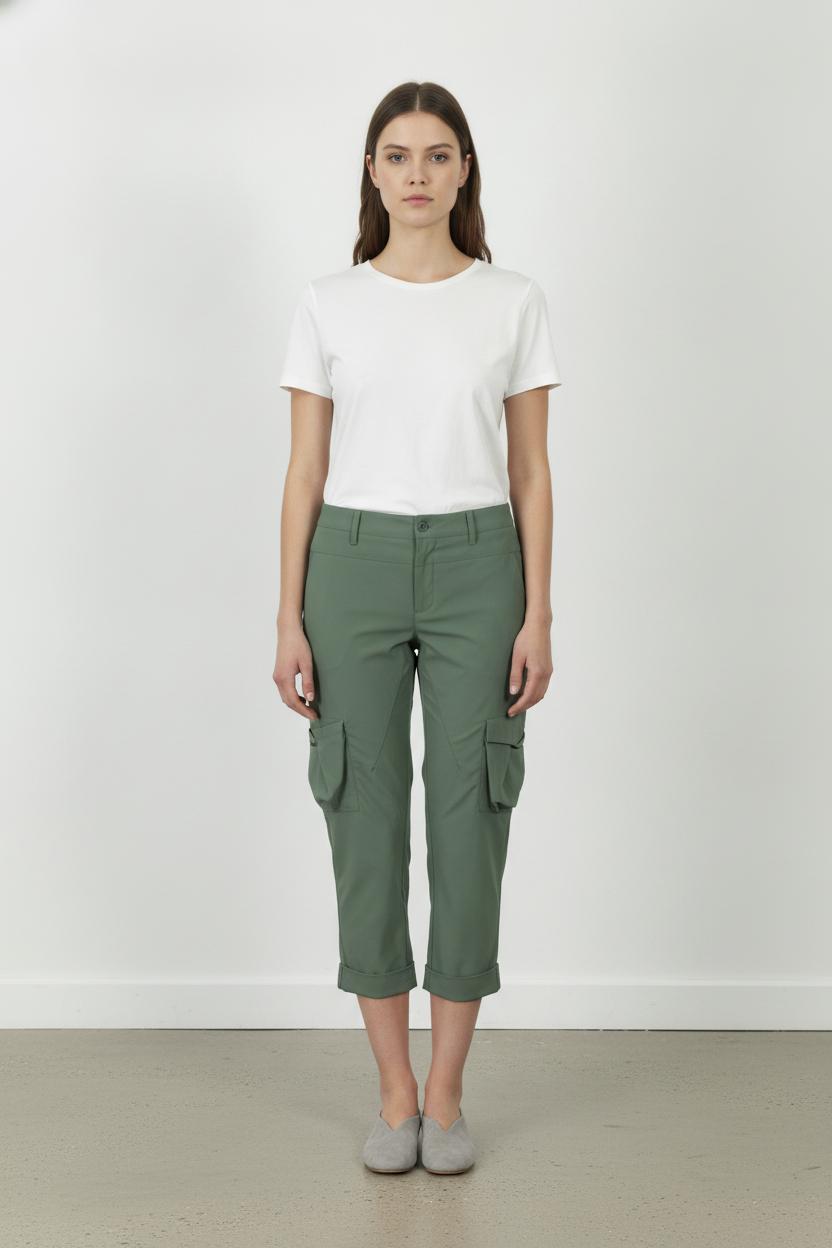 Pantalon Cargo Vert - Taille XXL/44 de la marque Indies | PARAD106828 - Vendu par Paradigme - Image 1
