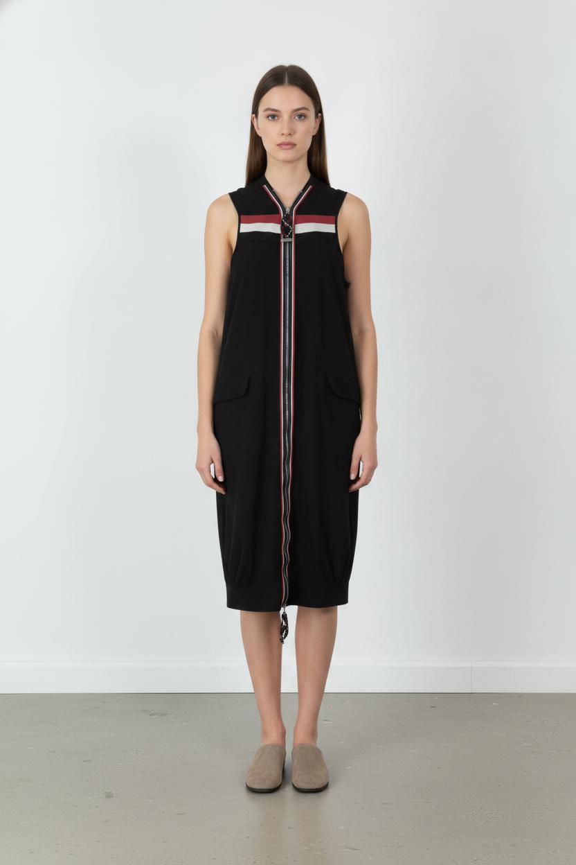 Robe Sans Manches Noire - Taille XXXL/46 de la marque Indies | PARAD106829 - Vendu par Paradigme - Image 1