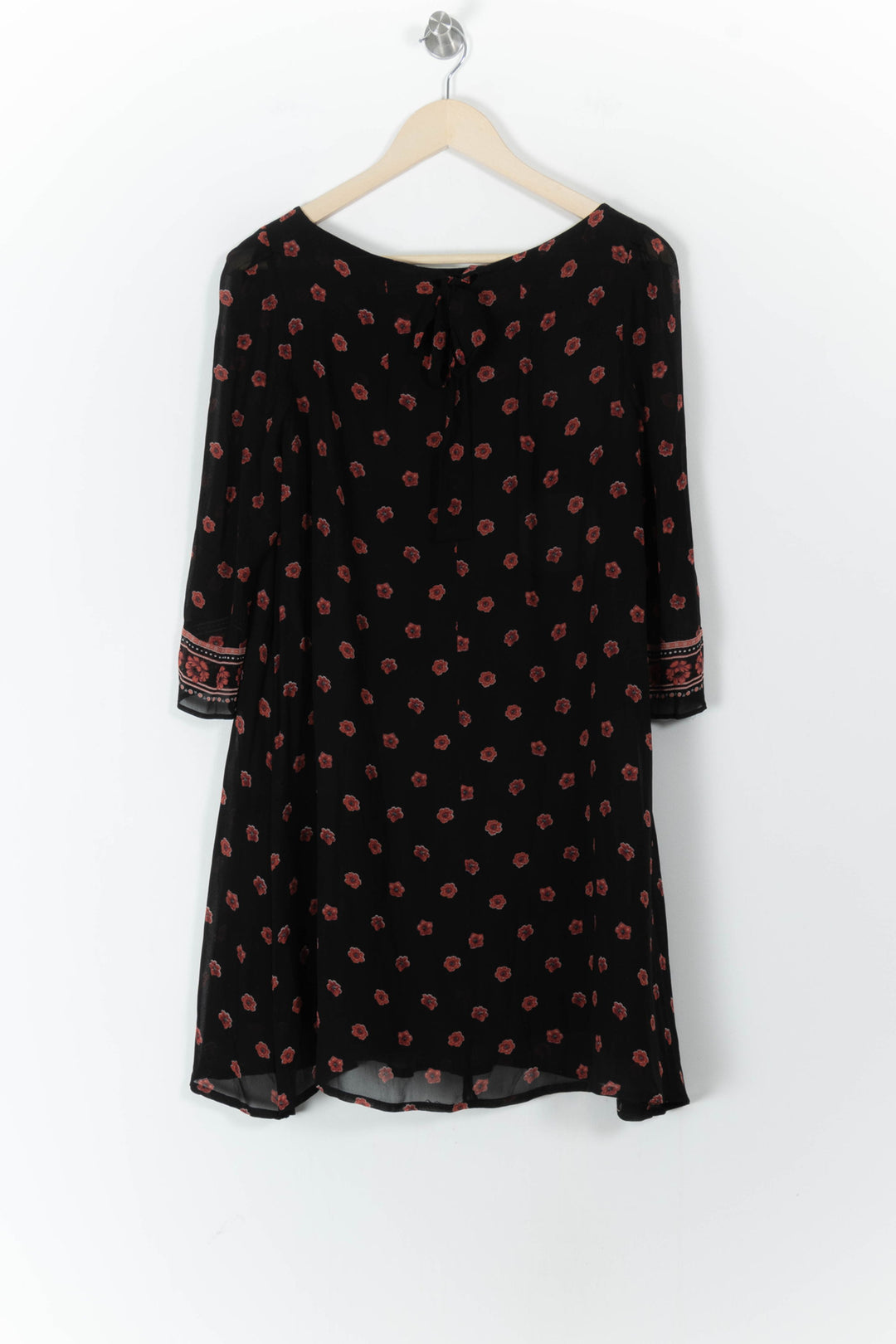 Robe Évasée Noire et Rouge - Taille S/36 de la marque Claudie Pierlot | PARAD106831 - Vendu par Paradigme - Image 4
