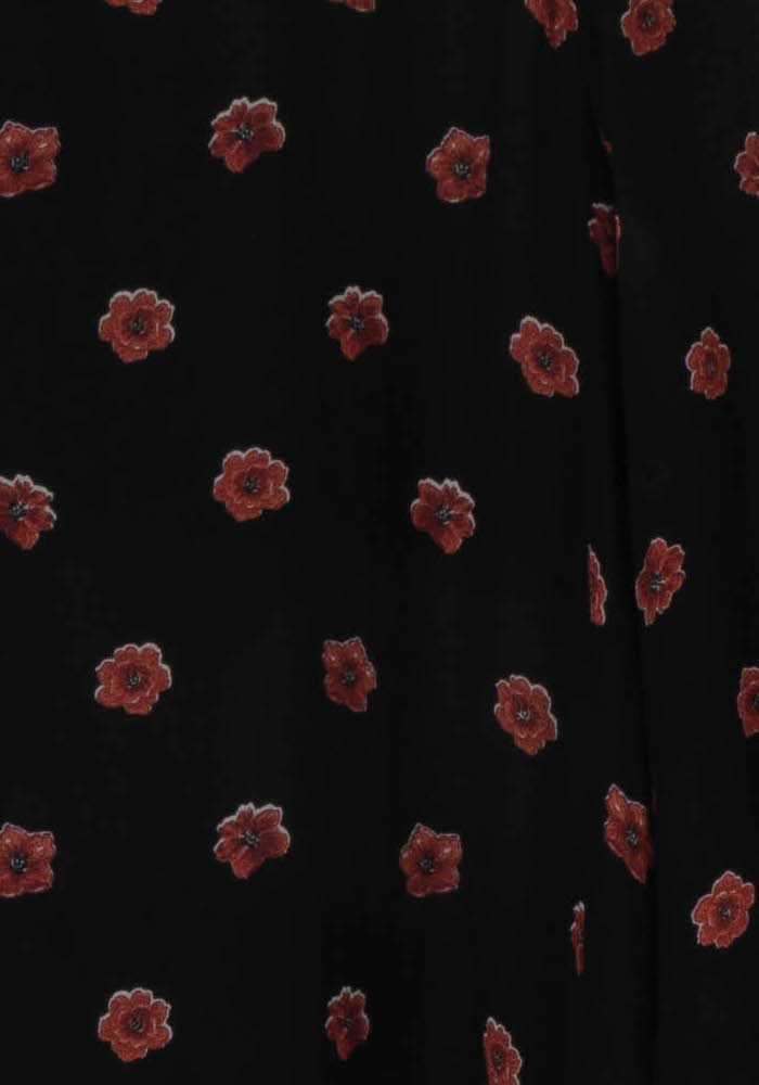Robe Évasée Noire et Rouge - Taille S/36 de la marque Claudie Pierlot | PARAD106831 - Vendu par Paradigme - Image 3