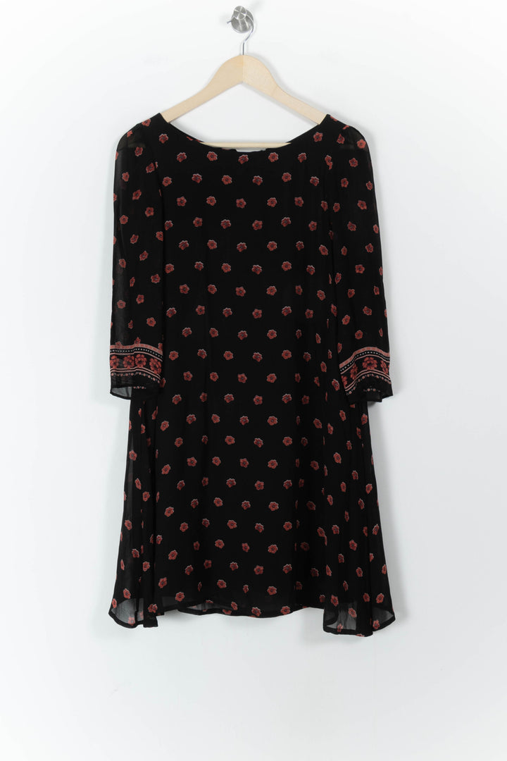 Robe Évasée Noire et Rouge - Taille S/36 de la marque Claudie Pierlot | PARAD106831 - Vendu par Paradigme - Image 2