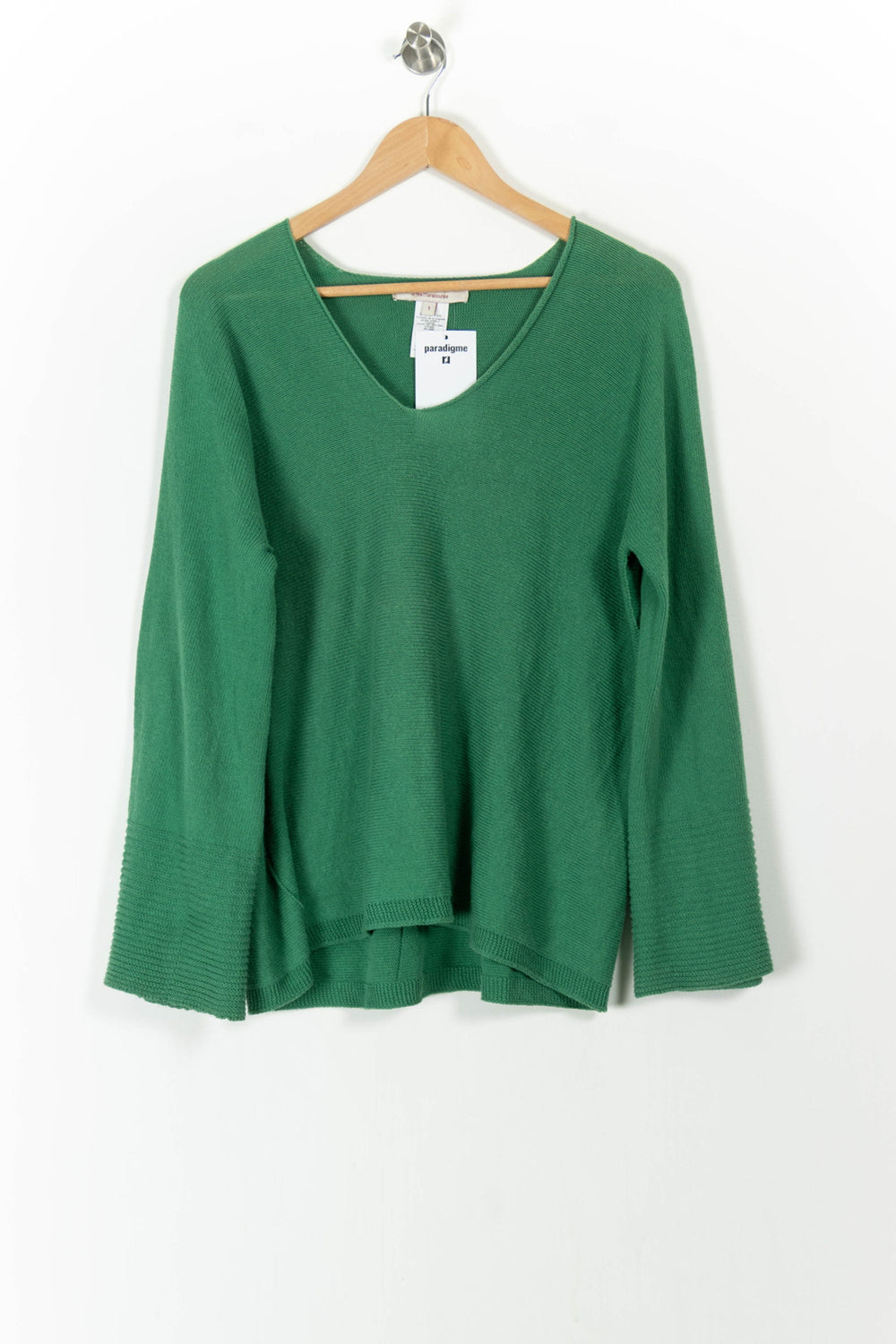 Pull Vert - Taille S/36 de la marque La Fée Maraboutée | PARAD106838 - Vendu par Paradigme - Image 2