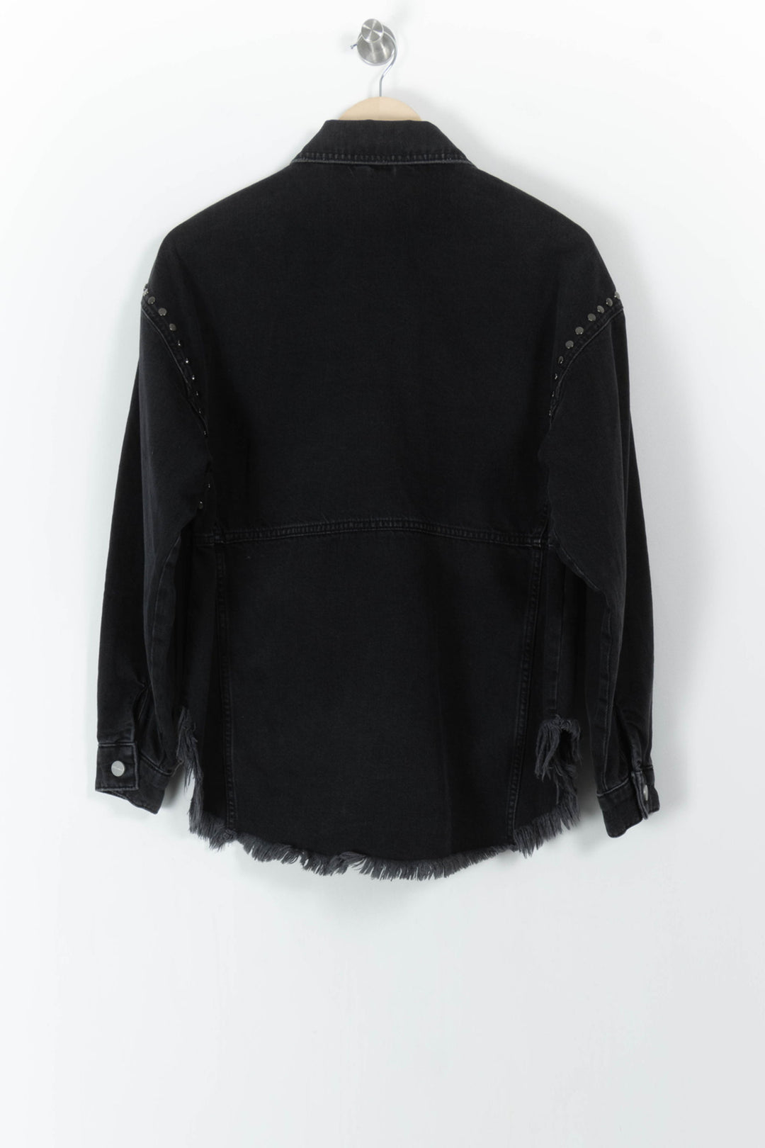 Veste en Jean Noire - Taille XS/34 de la marque All Saints | PARAD106846 - Vendu par Paradigme - Image 4