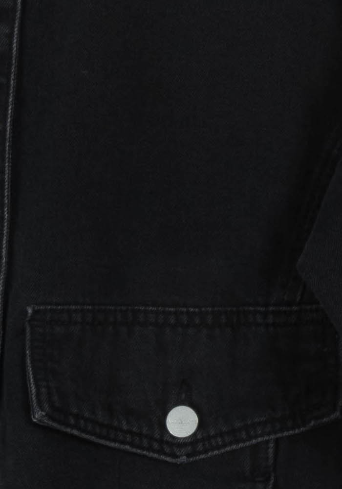Veste en Jean Noire - Taille XS/34 de la marque All Saints | PARAD106846 - Vendu par Paradigme - Image 3
