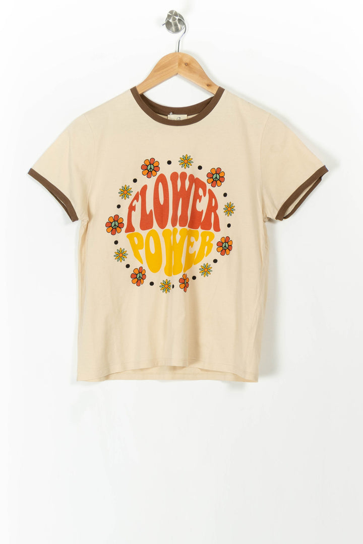 Tee-shirt Beige et Marron - Taille M/38 de la marque Wild | PARAD106847 - Vendu par Paradigme - Image 2
