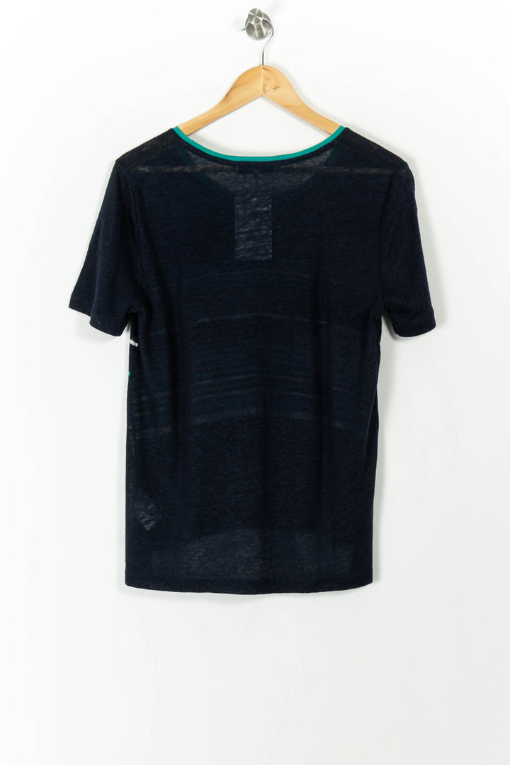 Tee-shirt Rayé Bleu et Vert - Taille L/40 de la marque Gerard Darel | PARAD106852 - Vendu par Paradigme - Image 4