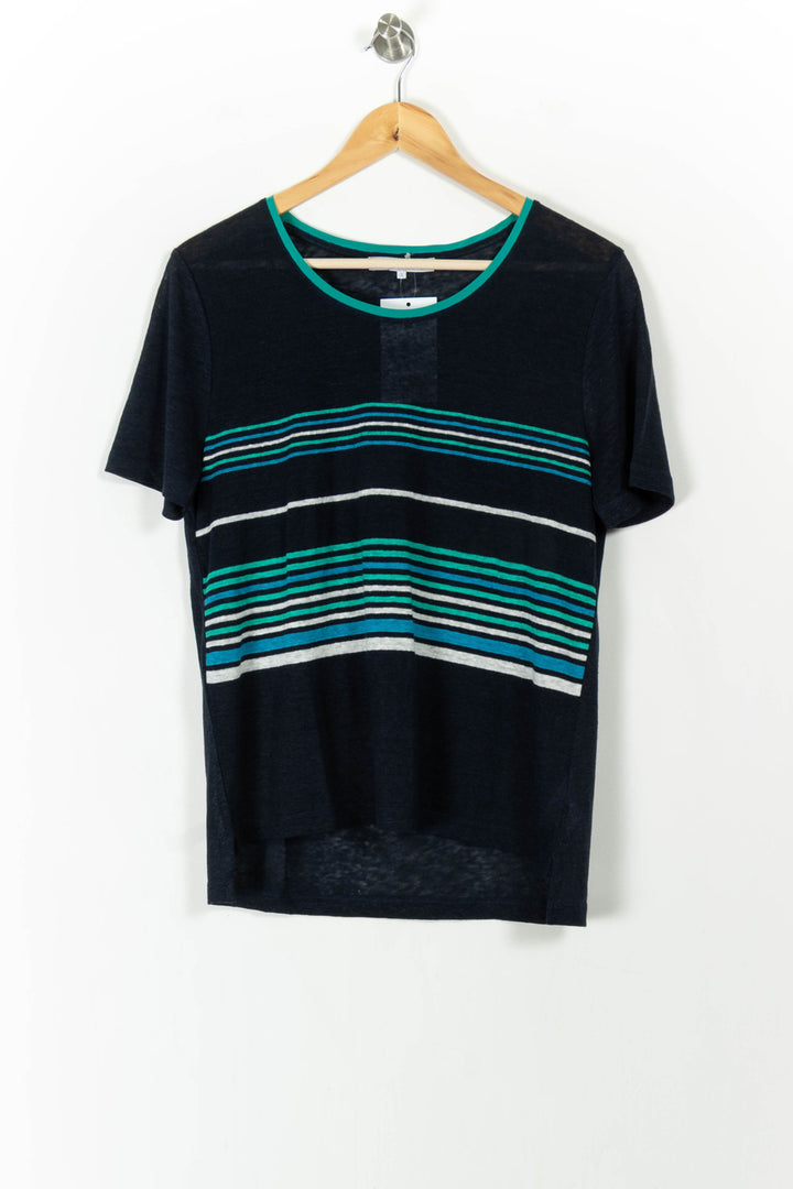 Tee-shirt Rayé Bleu et Vert - Taille L/40 de la marque Gerard Darel | PARAD106852 - Vendu par Paradigme - Image 2
