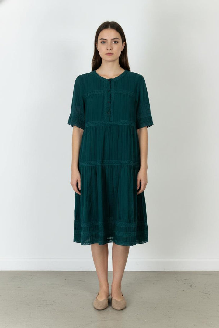 Robe Midi Verte - Taille L/40 de la marque Maison 123 | PARAD106856 - Vendu par Paradigme - Image 1
