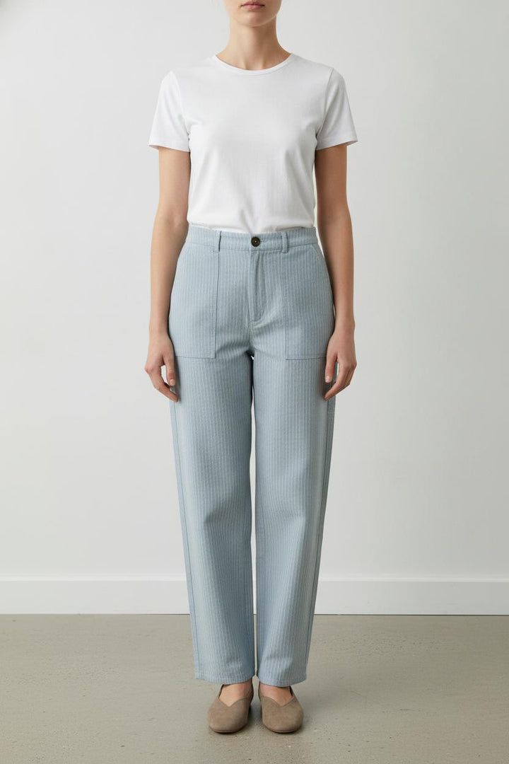 Pantalon Bleu Rayé - Taille S/36 de la marque Des petits hauts | PARAD106859 - Vendu par Paradigme - Image 1