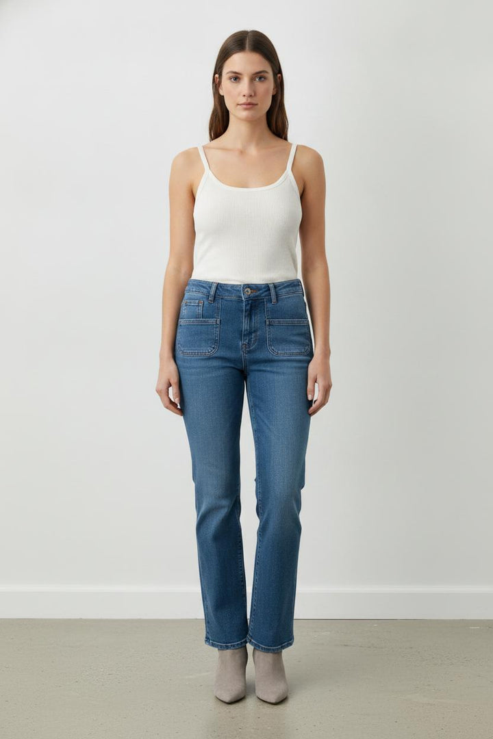Jean Droit Bleu - Taille XL/42 de la marque Maje | PARAD106864 - Vendu par Paradigme - Image 1