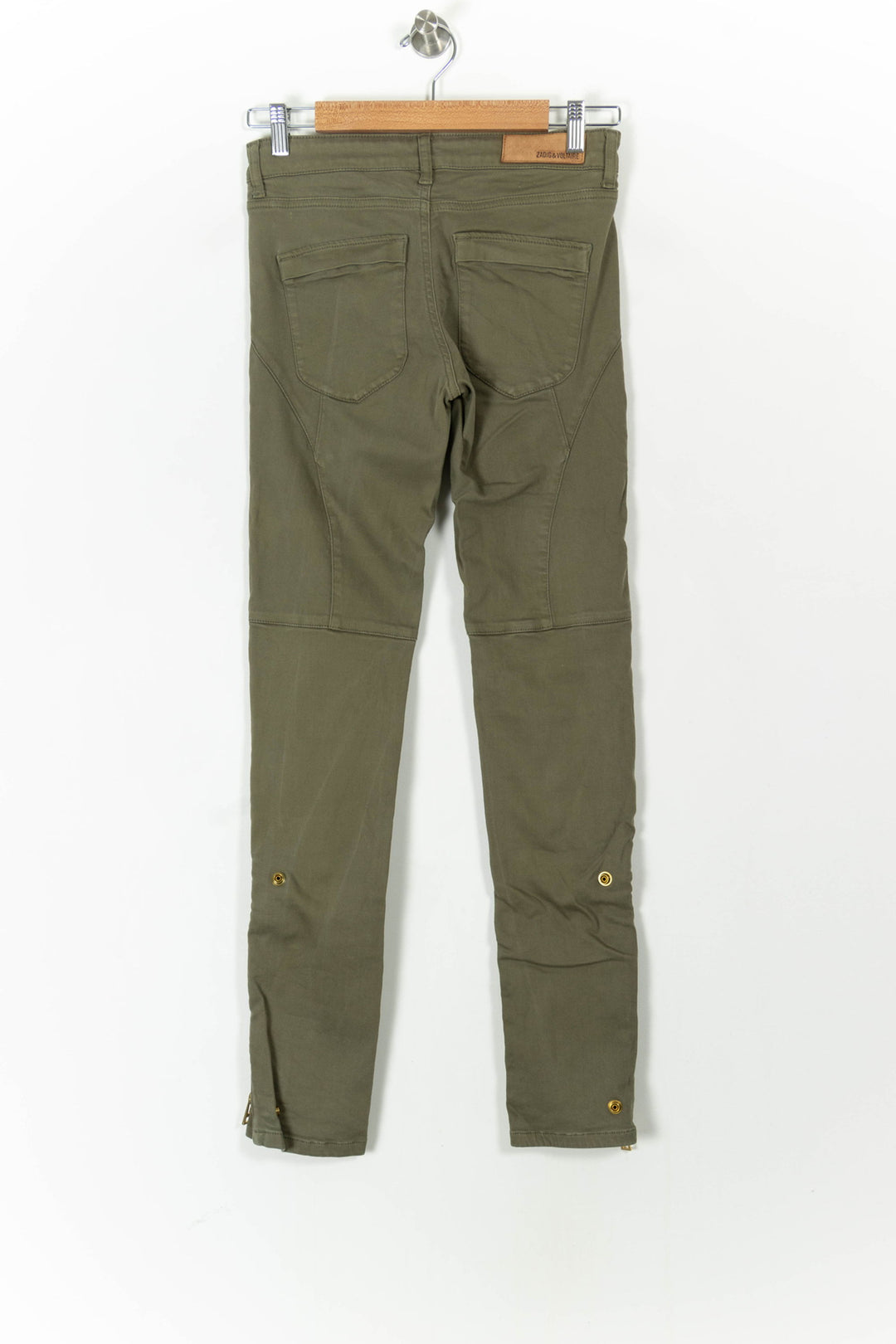 Pantalon Slim Vert - Taille S/36 de la marque Zadig&Voltaire | PARAD106870 - Vendu par Paradigme - Image 4