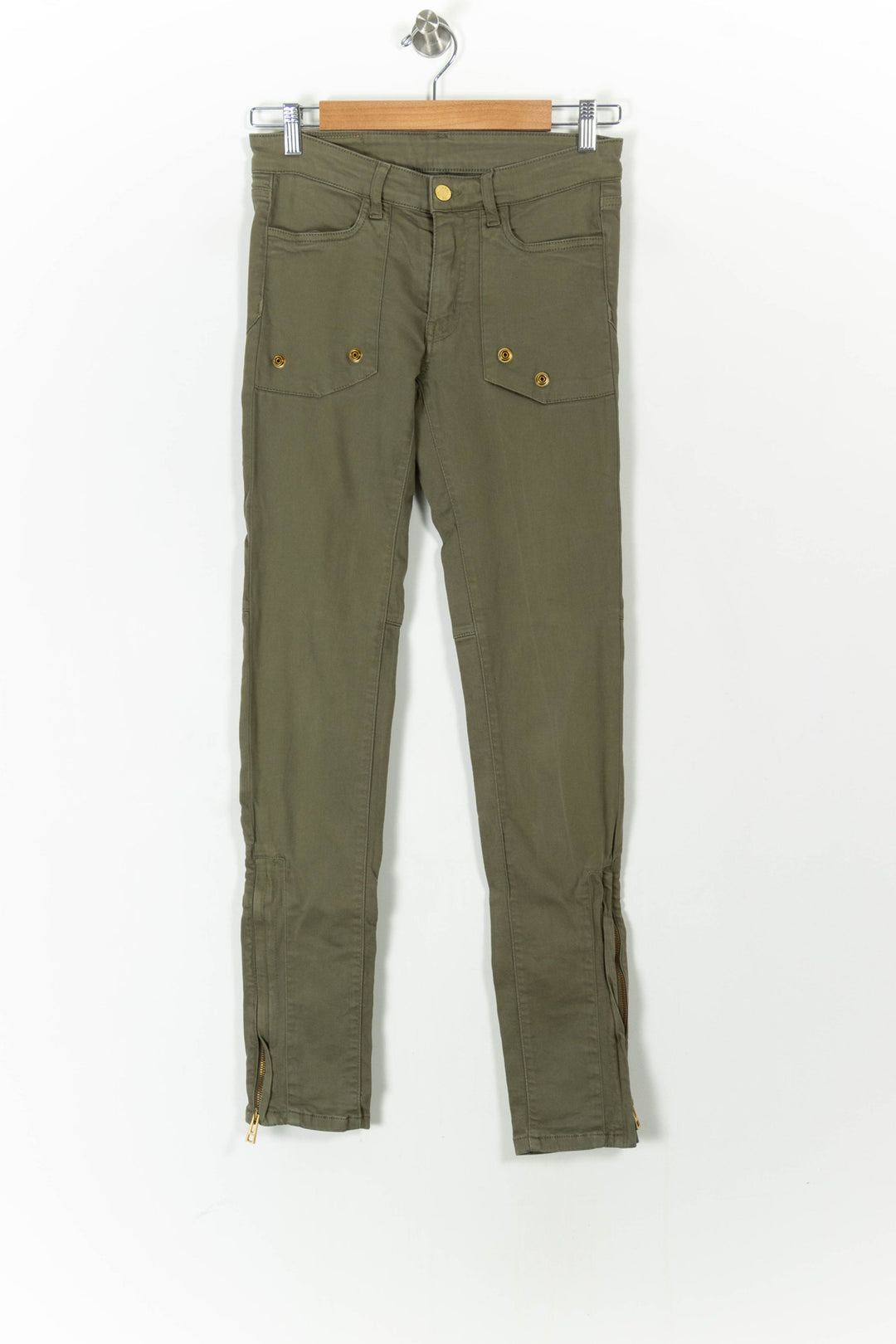 Pantalon Slim Vert - Taille S/36 de la marque Zadig&Voltaire | PARAD106870 - Vendu par Paradigme - Image 2