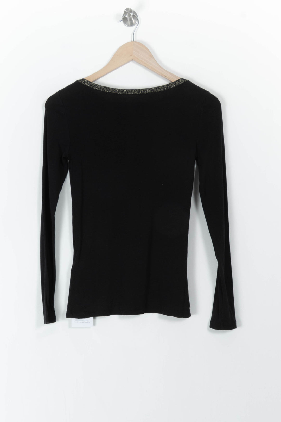 Tee-shirt à Manches Longues Noir - Taille S/36 de la marque Des petits hauts | PARAD106871 - Vendu par Paradigme - Image 4