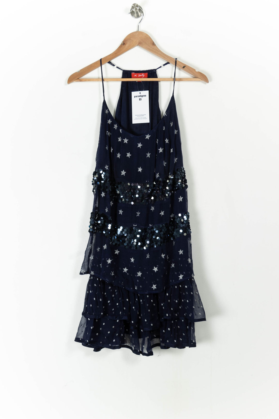 Robe Courte Bleue - Taille M/38 de la marque Derhy | PARAD106876 - Vendu par Paradigme - Image 2
