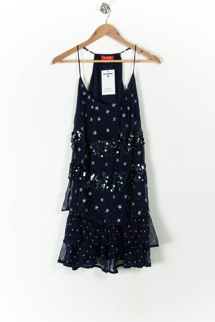 Robe Courte Bleue - Taille M/38 de la marque Derhy | PARAD106876 - Vendu par Paradigme - Image 2