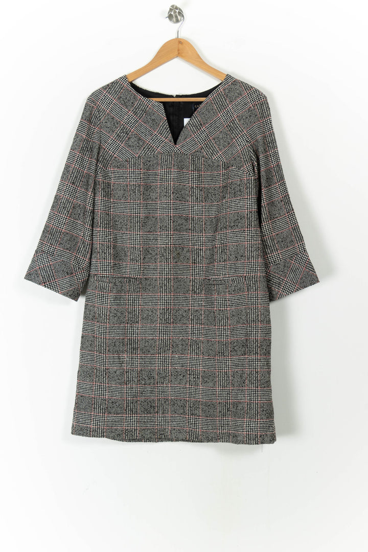 Robe Courte Grise et Rouge - Taille XXL/44 de la marque Caroll | PARAD106883 - Vendu par Paradigme - Image 2