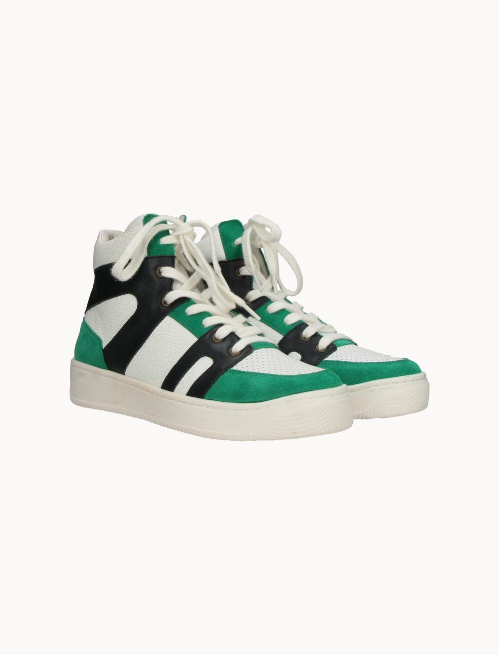 Sneakers Blancs Vert et Noir - Taille S/36 de la marque Jules & Jenn | PARAD106892 - Vendu par Paradigme - Image 2