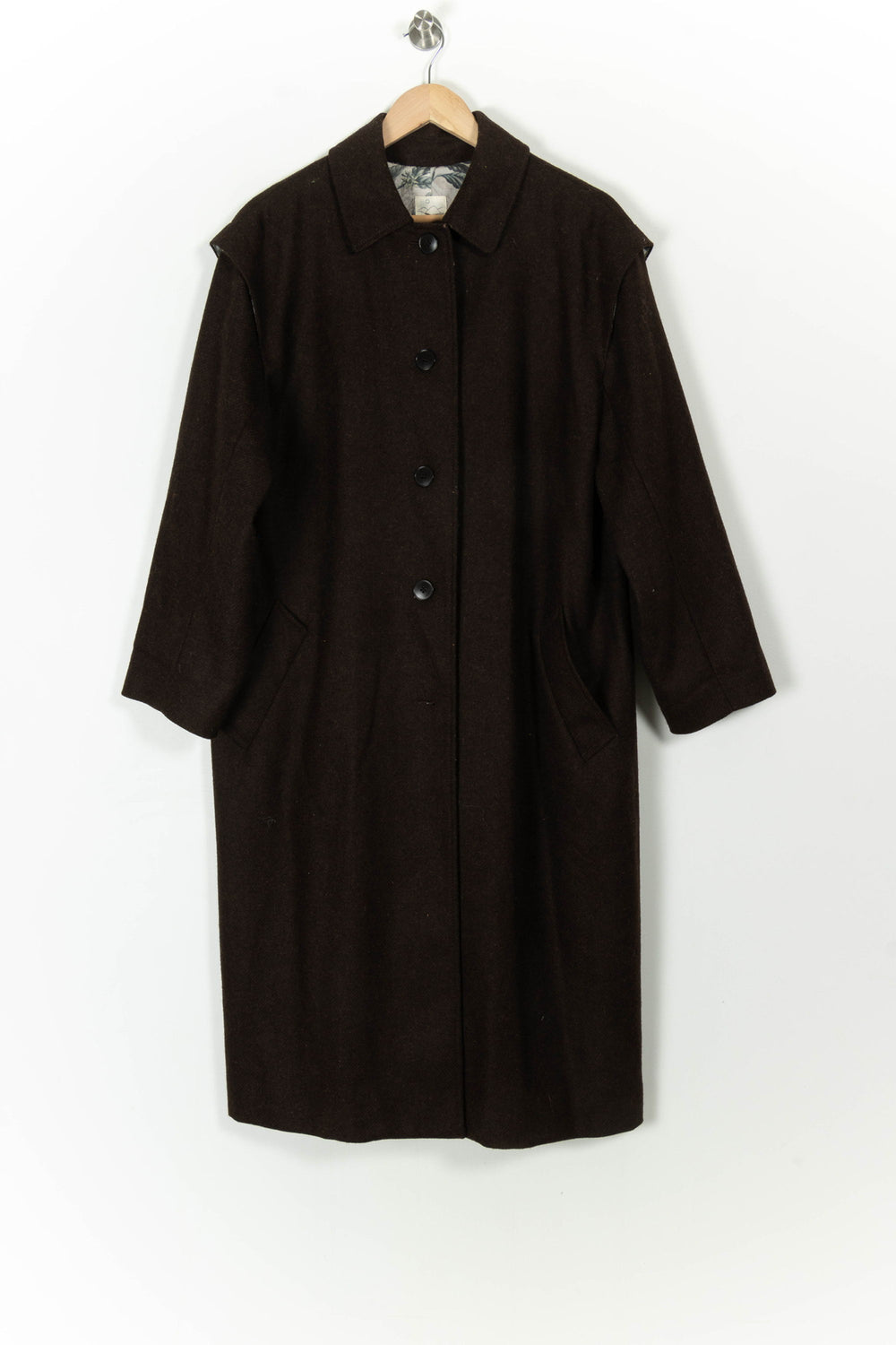 Manteau Marron - Taille M/38 de la marque Agnès b. | PARAD106910 - Vendu par Paradigme - Image 2