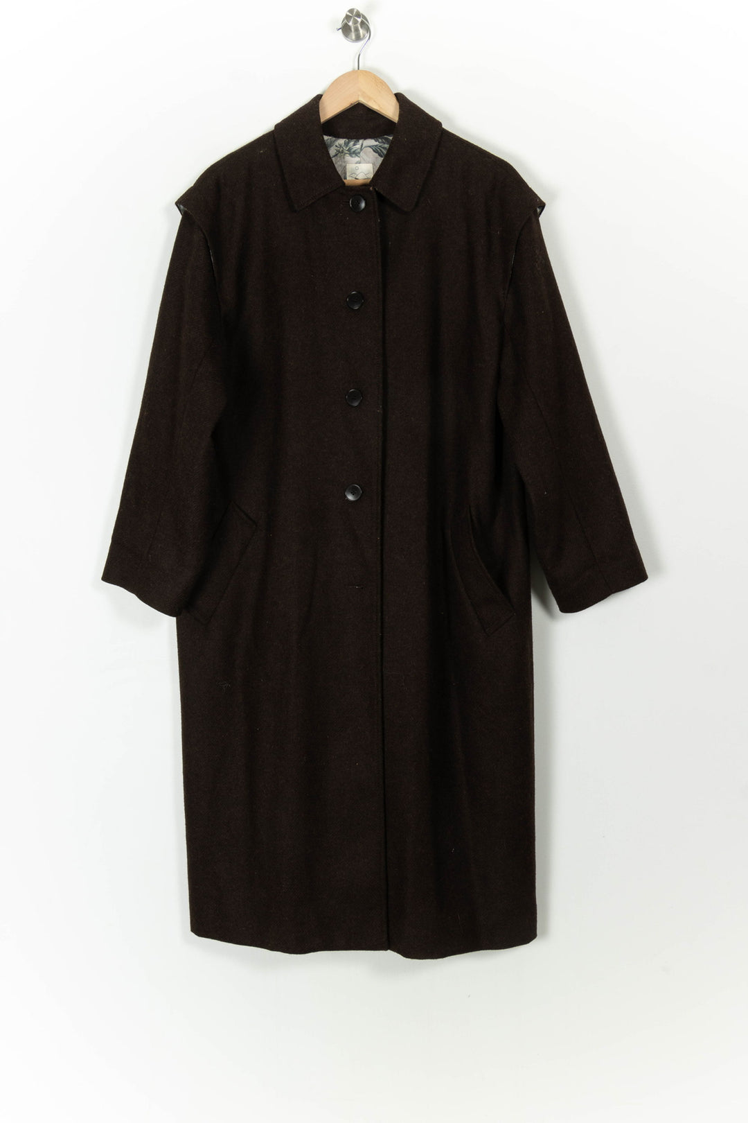 Manteau Marron - Taille M/38 de la marque Agnès b. | PARAD106910 - Vendu par Paradigme - Image 2