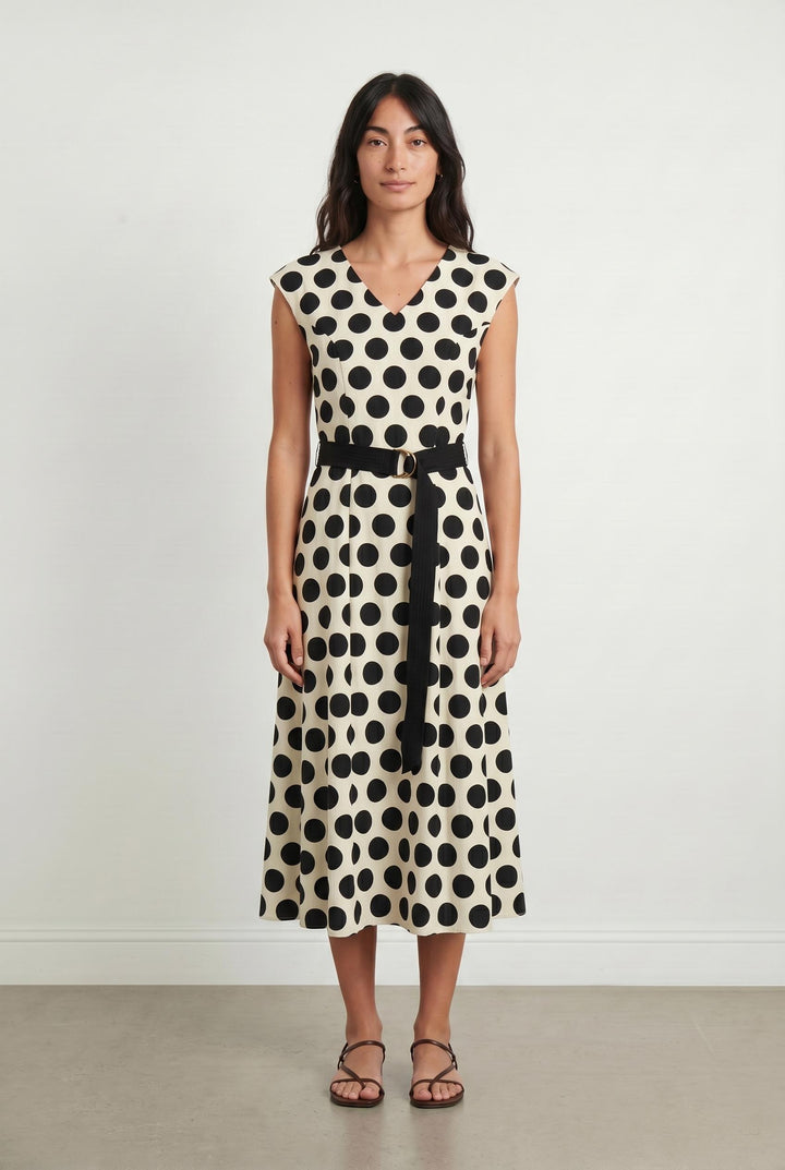 Robe Écrue et Noire - Taille M/38 de la marque Weill | PARAD106914 - Vendu par Paradigme - Image 1