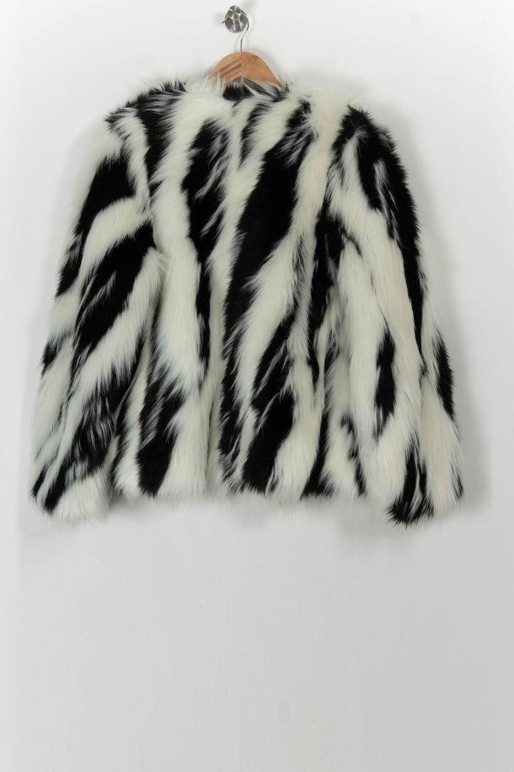 Manteau Fourrure Noir et Blanc - Taille M/38 de la marque The Kooples | PARAD106923 - Vendu par Paradigme - Image 4