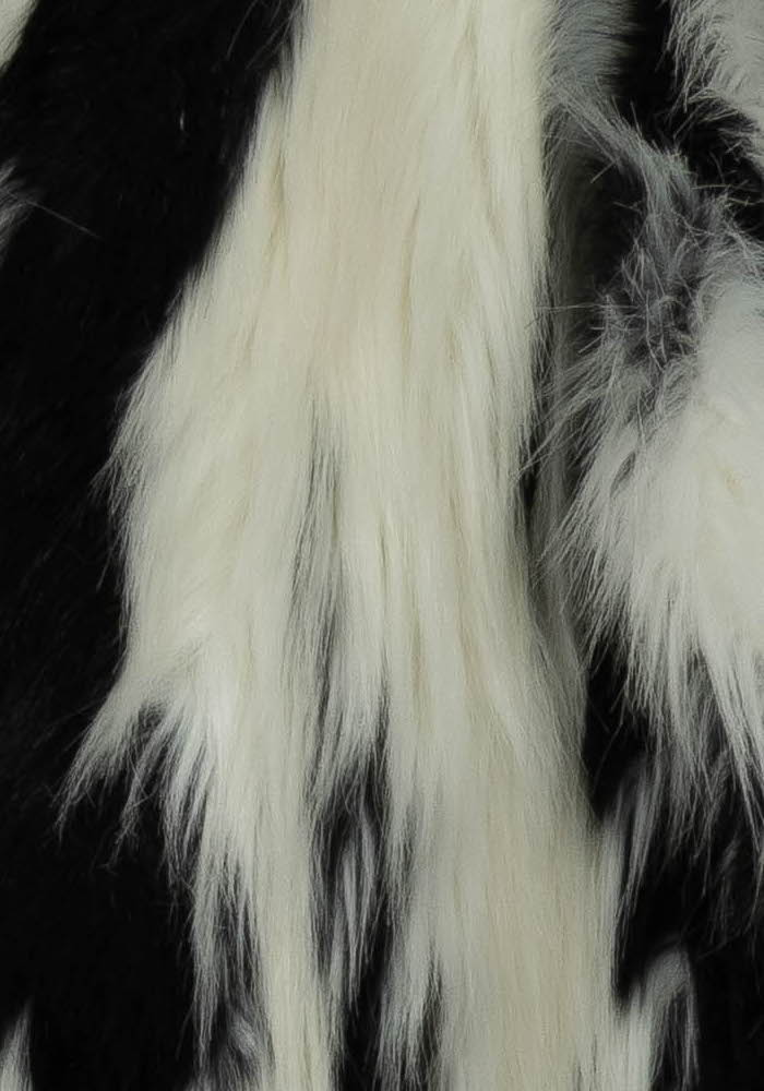 Manteau Fourrure Noir et Blanc - Taille M/38 de la marque The Kooples | PARAD106923 - Vendu par Paradigme - Image 3