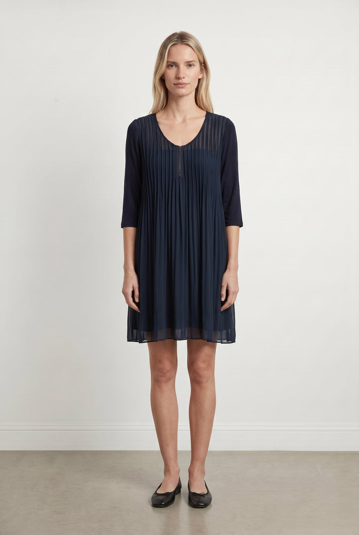 Robe Plissée Bleue - Taille M/38 de la marque I.Code | PARAD106927 - Vendu par Paradigme - Image 1