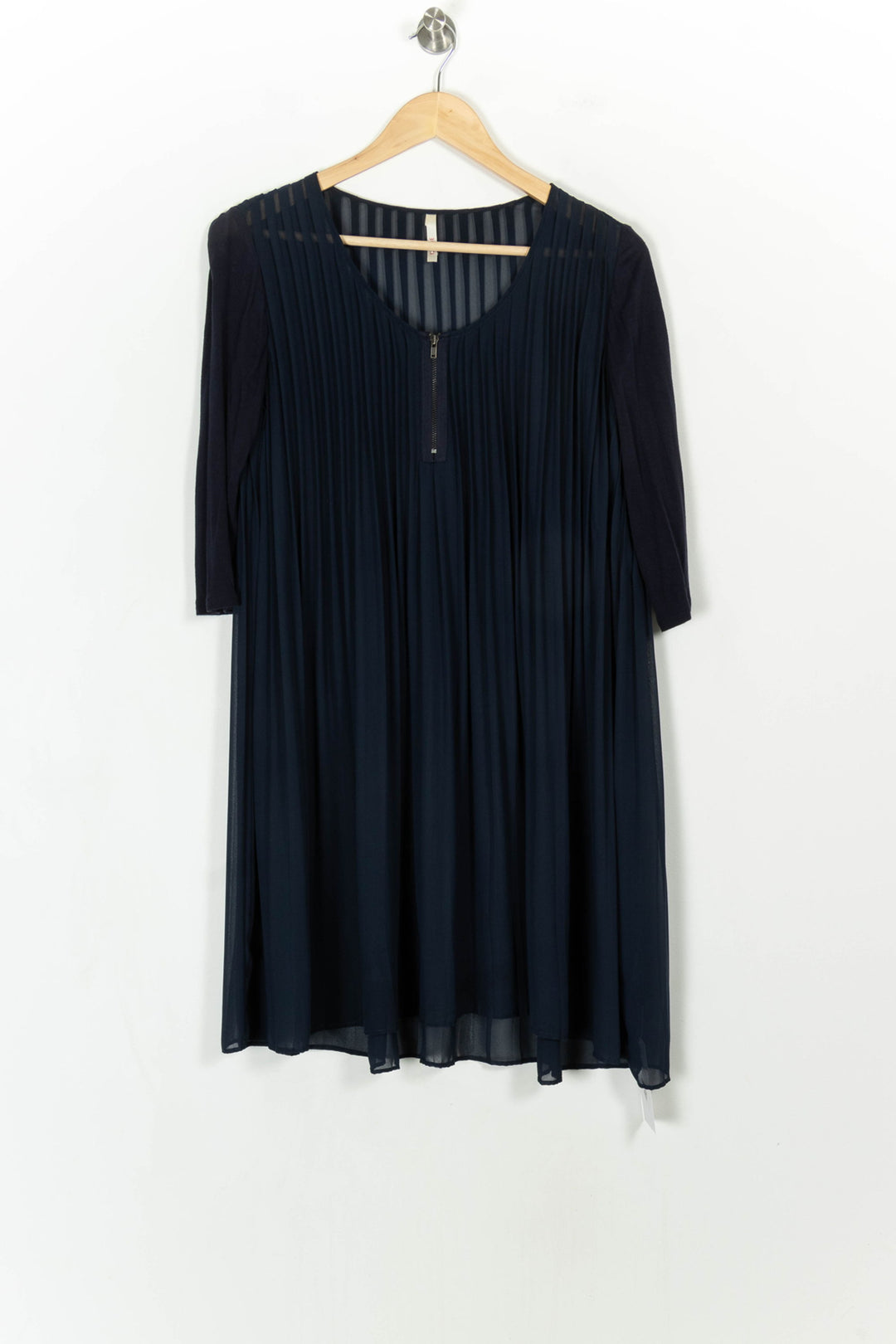 Robe Plissée Bleue - Taille M/38 de la marque I.Code | PARAD106927 - Vendu par Paradigme - Image 2