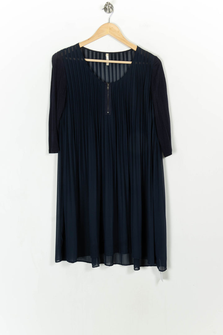 Robe Plissée Bleue - Taille M/38 de la marque I.Code | PARAD106927 - Vendu par Paradigme - Image 2