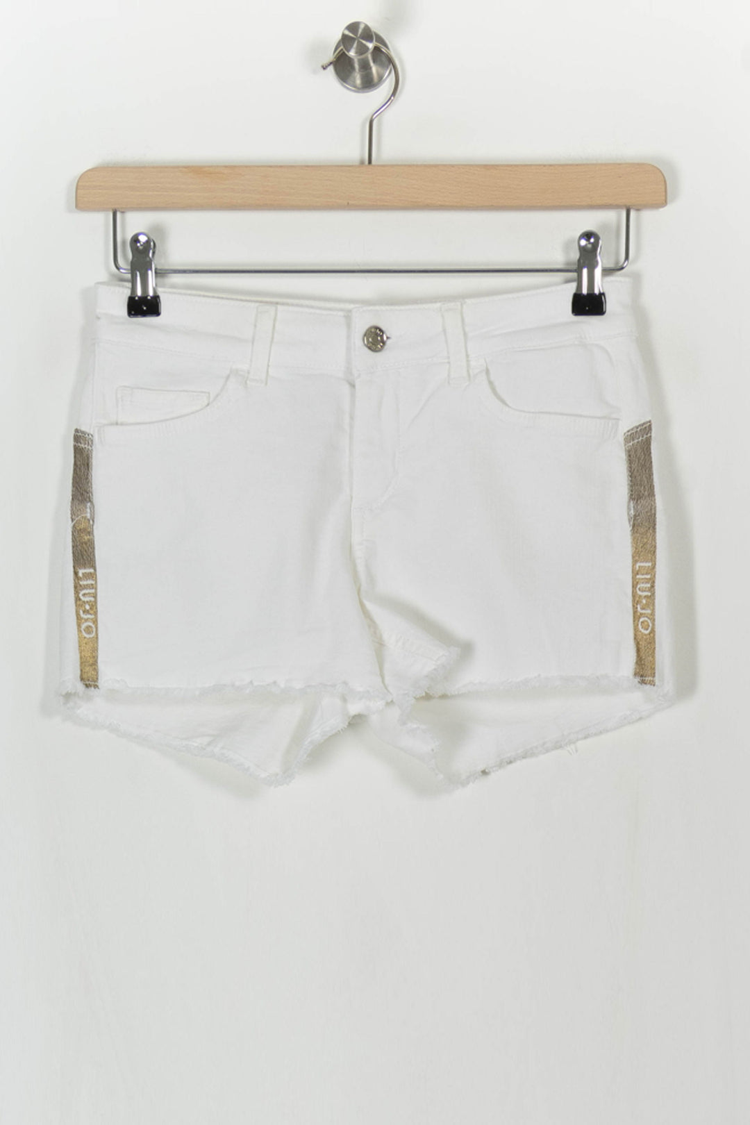 Short Blanc et Doré - Taille S/36 de la marque Liu Jo | PARAD106930 - Vendu par Paradigme - Image 2