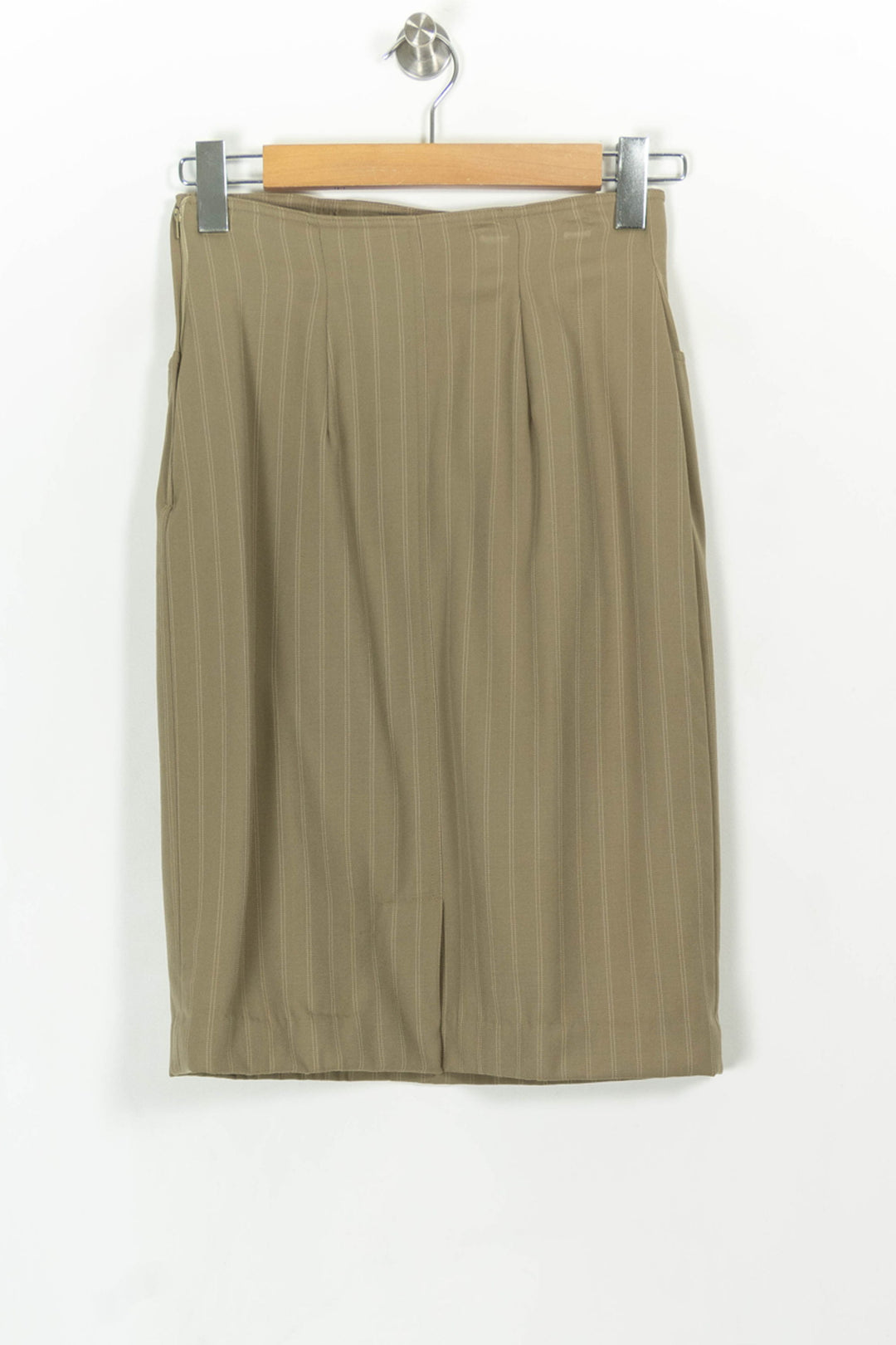 Jupe Droite Kaki - Taille L/40 de la marque Max Mara | PARAD106931 - Vendu par Paradigme - Image 4