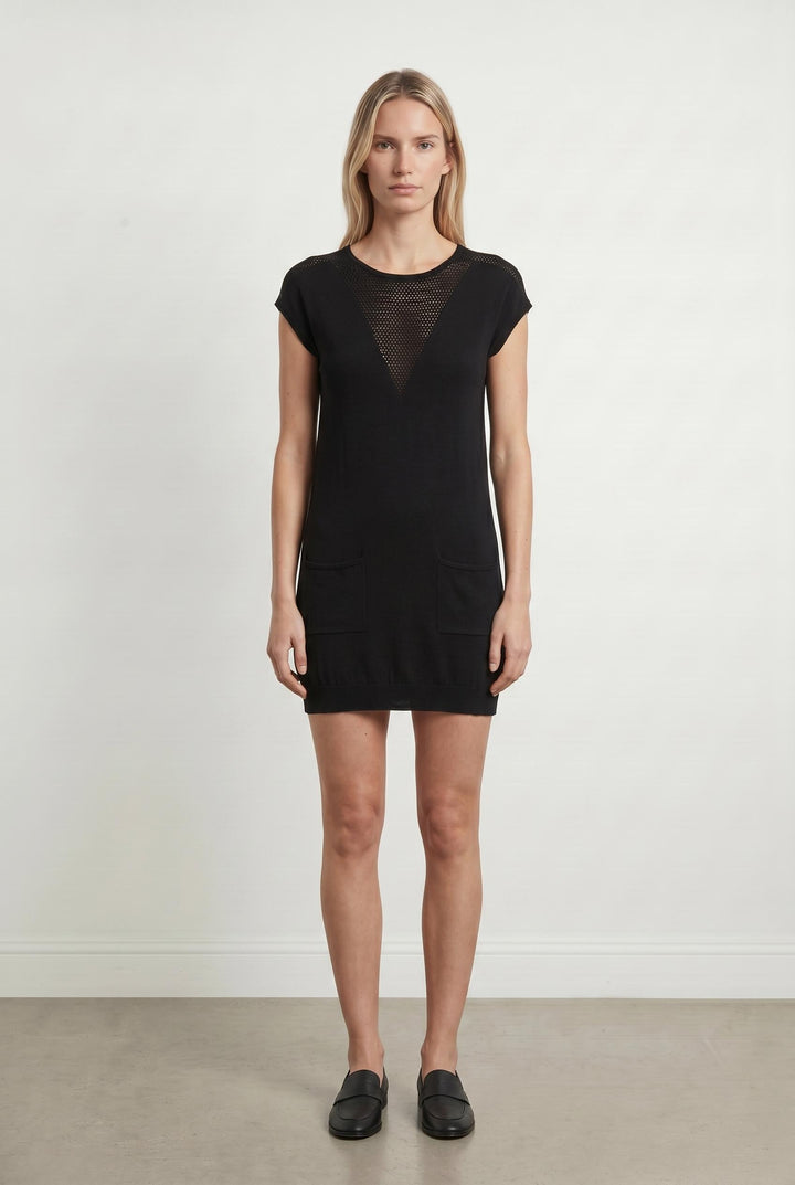 Robe Midi Noire - Taille M/38 de la marque IKKS | PARAD106933 - Vendu par Paradigme - Image 1