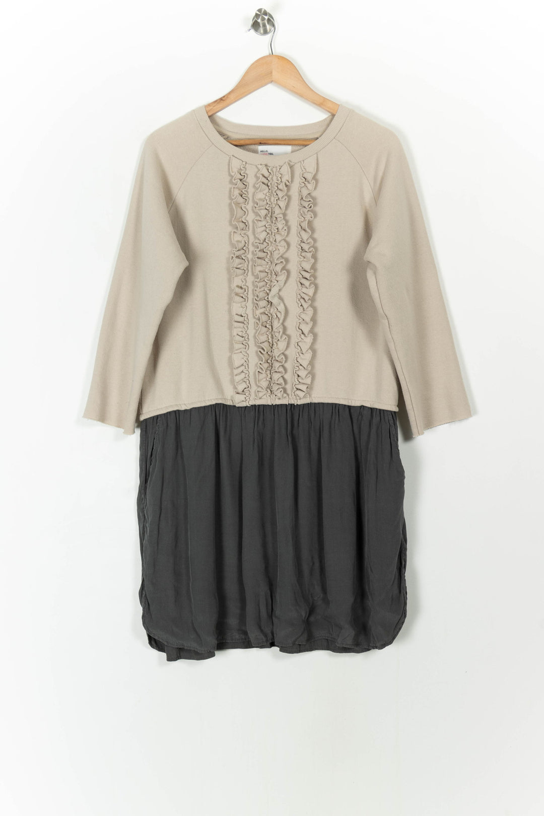 Robe Beige et Noire - Taille M/38 de la marque Léon & Harper | PARAD106935 - Vendu par Paradigme - Image 2