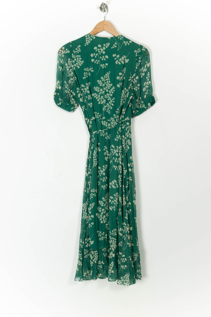 Robe portefeuille verte et blanche - Taille L/40 de la marque Petite Mendigote | PARAD106937 - Vendu par Paradigme - Image 4