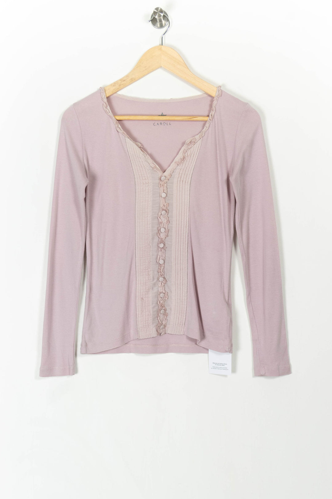 Tunique Rose - Taille S/36 de la marque Caroll | PARAD106942 - Vendu par Paradigme - Image 2