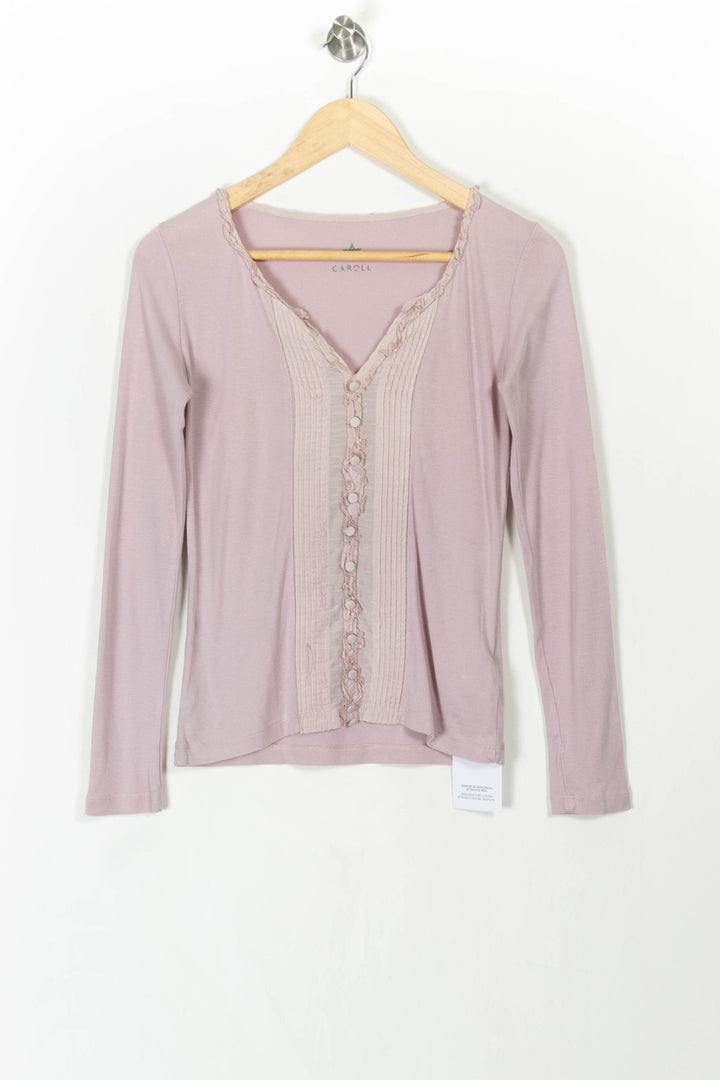 Tunique Rose - Taille S/36 de la marque Caroll | PARAD106942 - Vendu par Paradigme - Image 2